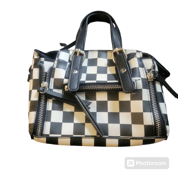 Checkered print mini bag - Picture 3 of 4